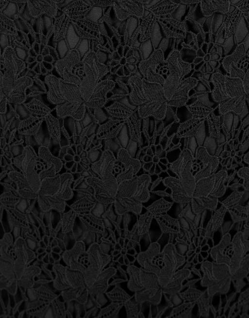 Lovedrobe Floral lace midaxi skirt in black, 5 of 5