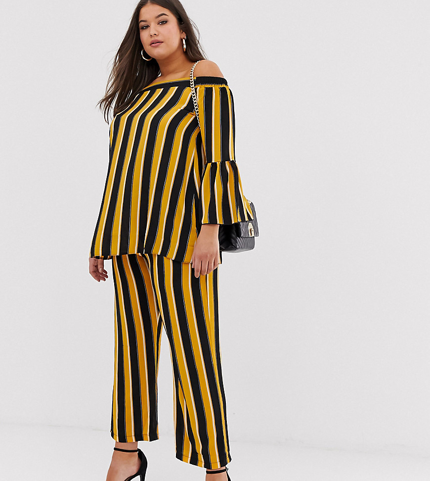 Lovedrobe stripe trousers-Multi