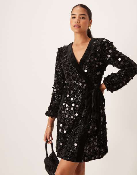 Black Sequin Dresses & Gowns | Sparkly & Glittery Black Dresses | ASOS