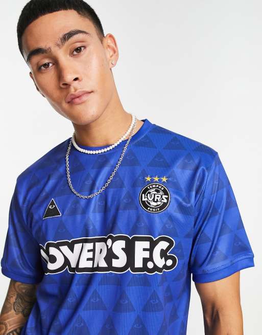 Lover's FC - ASI - Blå spillertrøje med logo, 3 af 4