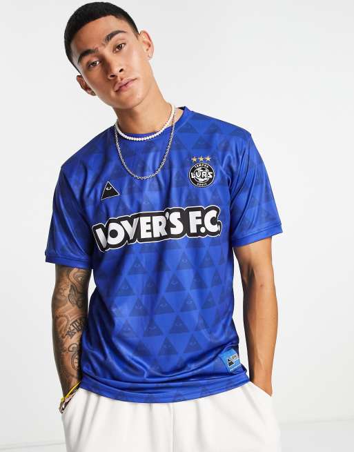 Lover's FC - ASI - T-shirt met logo in blauw