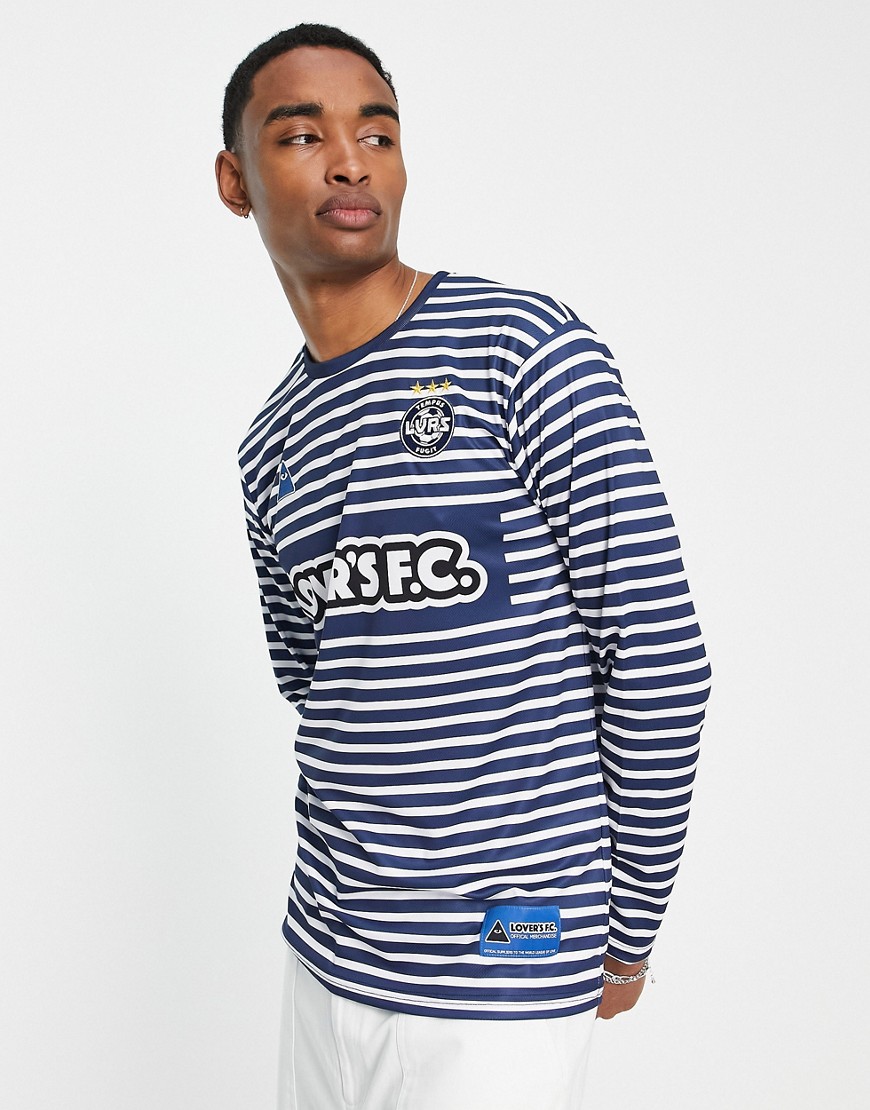 Lover's FC Breton Home long sleeve jersey T-shirt in blue