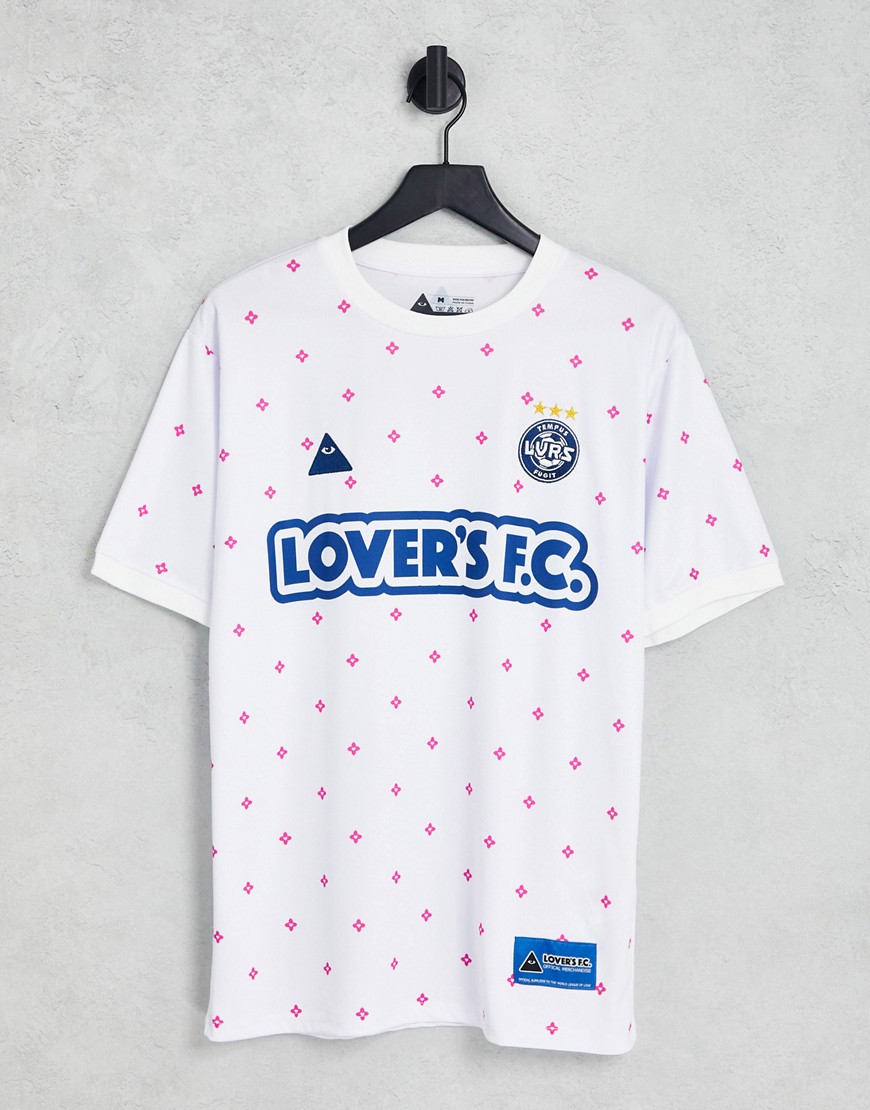 Lover's FC dots jersey T-shirt in white