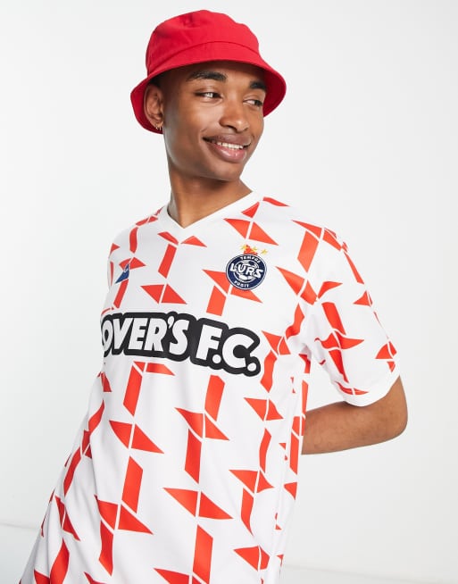 Lover's FC - Maillot à motif losanges - Rouge et blanc