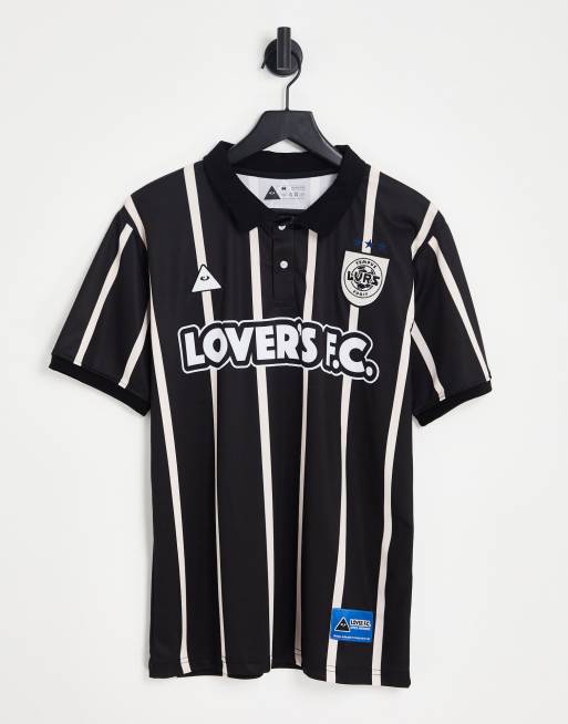 Lover's FC - Maillot à rayures fines - Noir
