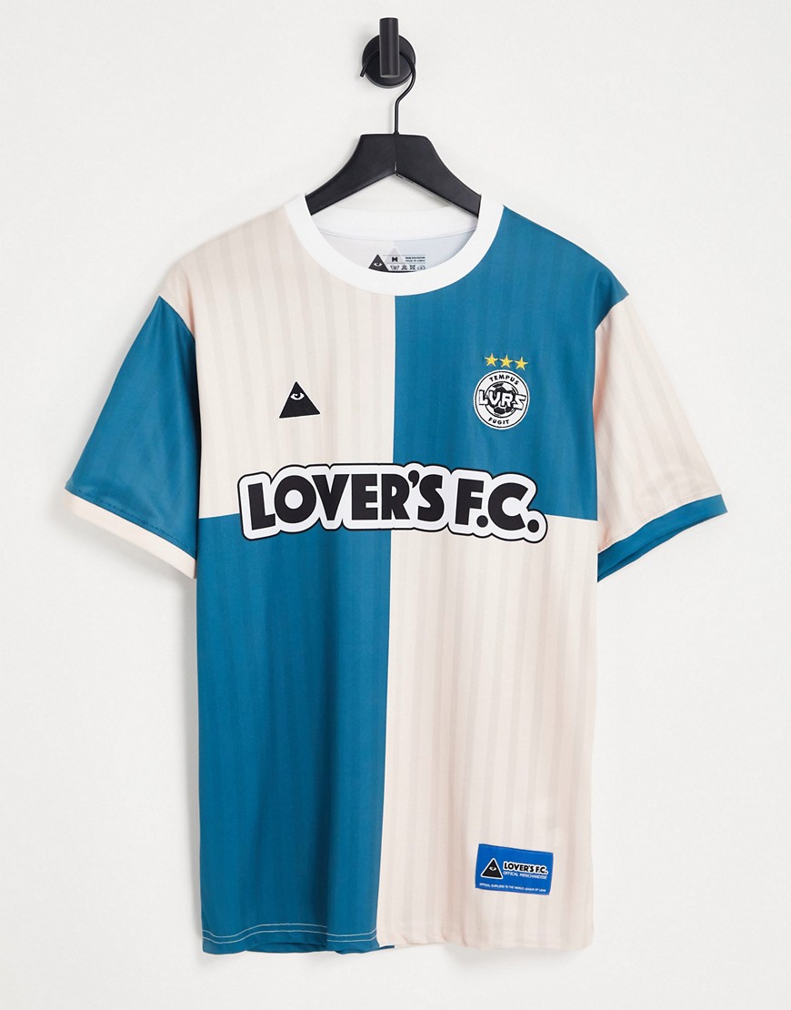 Lover's FC quarters jersey t-shirt in green/white
