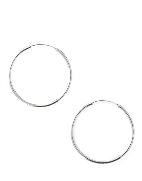 Lovisa – 40 mm dicke Creolen aus Sterlingsilber - view 1