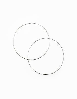 Lovisa - 60-mm-Creolen aus Sterlingsilber in Silberoptik