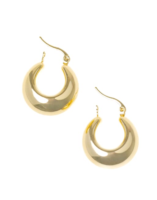 Lovisa – Bauchige Creolen aus wasserfestem, vergoldetem Edelstahl , 3 von 3