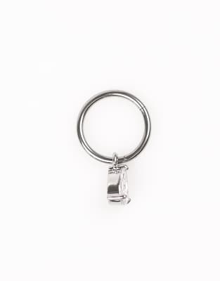 Lovisa - Bauchnabelring aus Titan in Silber-Optik mit Anhänger
