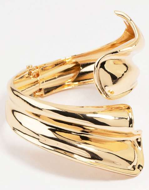 Lovisa - Bracciale a fascia ondulato color oro - view 1