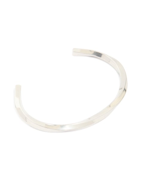 Lovisa - Bracciale rigido da uomo squadrato e intrecciato in acciaio inossidabile resistente all'acqua argentato - view 1