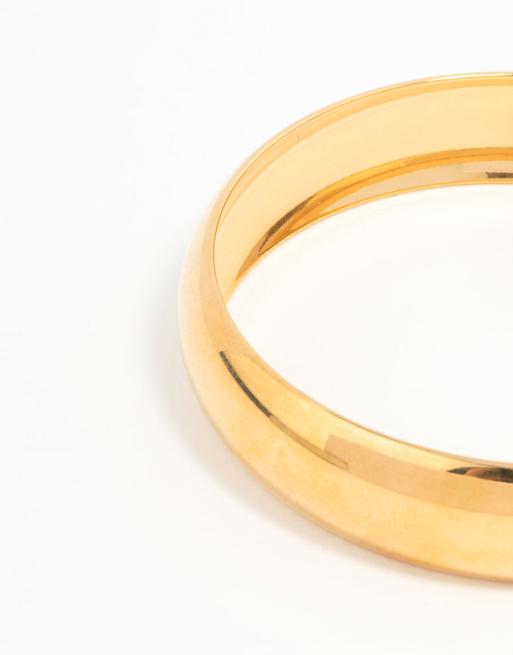 Lovisa - Bracelet jonc effet bulles en acier inoxydable plaqué or résistant à l'eau - Doré, 3 de 3