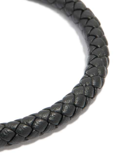 Lovisa - Bracelet pour homme à cordon tressé en acier inoxydable étanche - Noir, 2 de 3