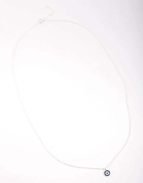 Lovisa - Collana con disco a occhio greco in argento sterling - view 1