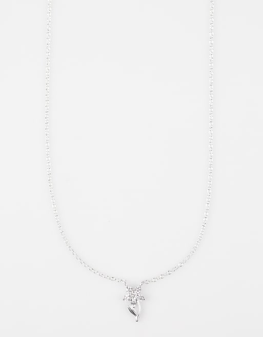 Lovisa - Collana in argento sterling con ciondolo a fiore in zirconia cubica , 2 di 3