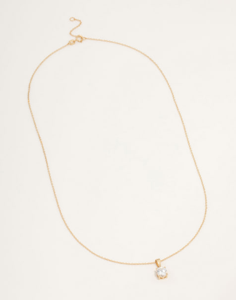 Lovisa - Collana in argento sterling placcato in oro 1 kt con zirconia cubica - view 1