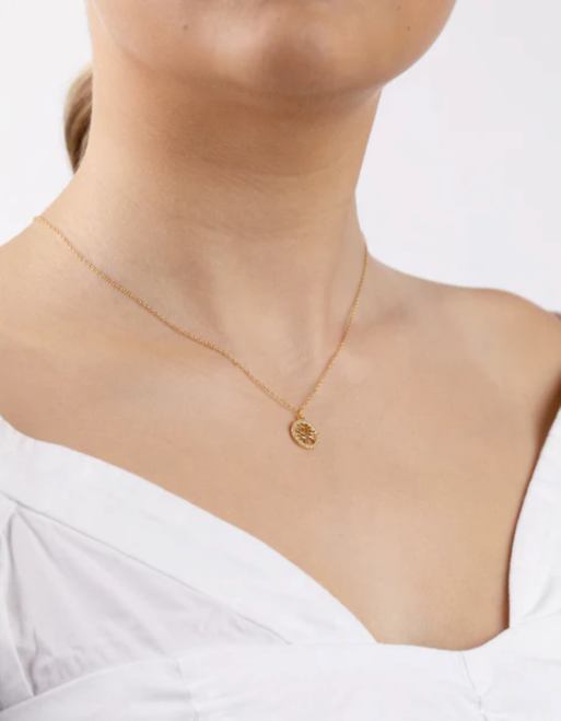 Lovisa - Collana in argento sterling placcato oro con albero della vita e zirconia cubica , 2 di 3