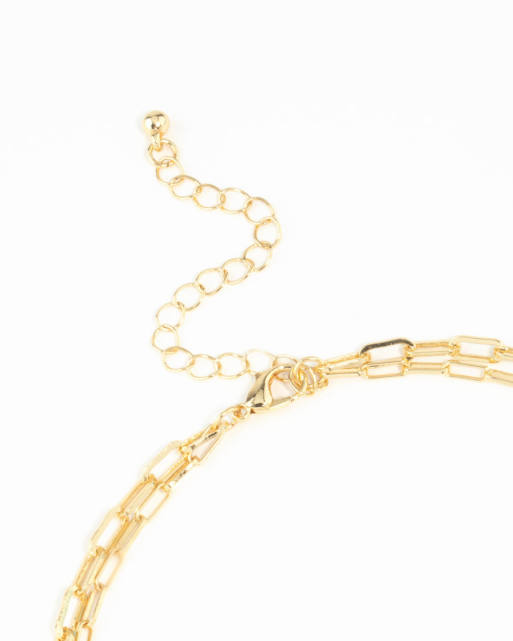 Lovisa - Collana placcata oro con charm con perle d'acqua dolce, croce e cuore, 2 di 3