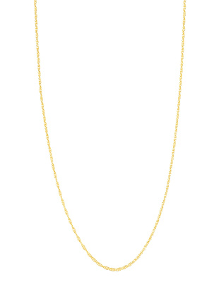 Lovisa - Collier à chaîne torsadée en argent massif plaqué or - Doré