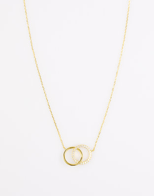 lovisa-collier-avec-anneaux-pav-s-en-argent-massif-plaqu-or-dor