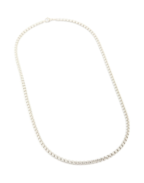 Lovisa - Collier chaîne pour homme en acier inoxydable étanche avec maillons carrés larges et lisses - Argenté - view 1