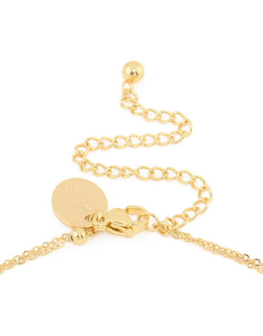Lovisa - Collier double-rang en acier inoxydable plaqué or avec breloques étoiles et coquillages, 3 de 3