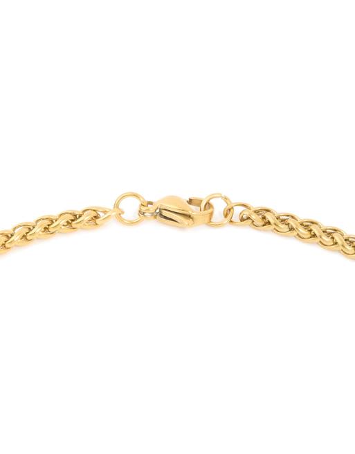 Lovisa - Collier en acier inoxydable étanche pour homme plaqué or avec pendentif croix - Doré, 3 de 4