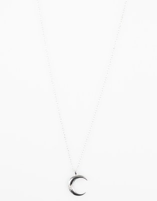 Lovisa - Collier en argent massif avec pendentif croissant de lune - Argenté