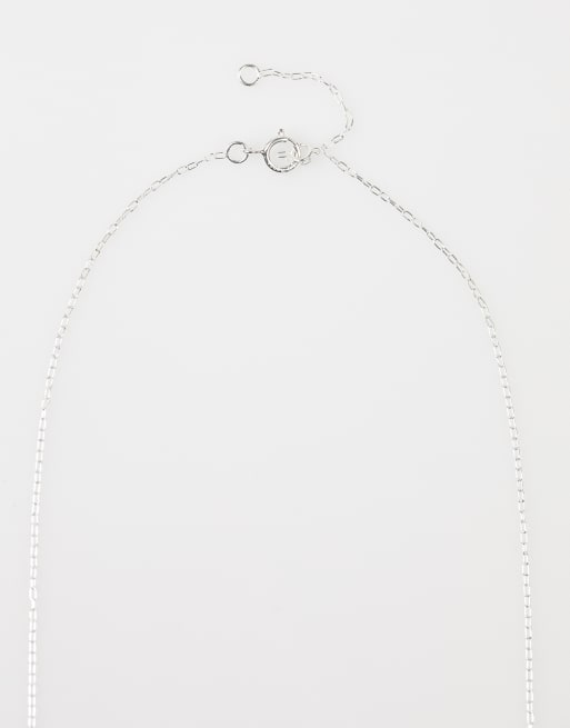 Lovisa - Collier en argent massif avec pendentif croix marquise en zircons cubiques - Argenté , 3 de 3