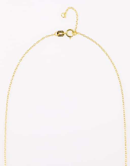 Lovisa - Collier en argent massif plaqué or avec motif croix à zircon cubique - Doré , 3 de 3