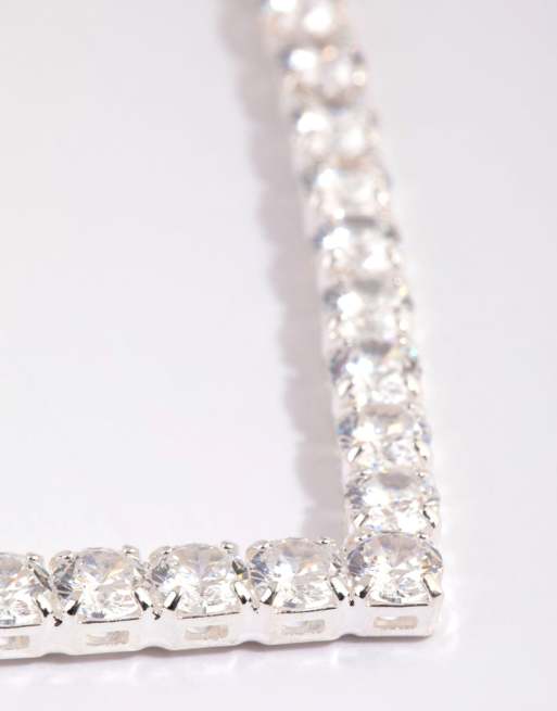 Lovisa - Collier en pointe à maillons tennis avec zircons cubiques - Argenté, 3 de 3