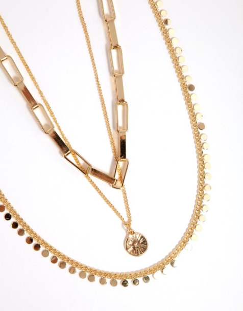 Lovisa - Collier multi-rang à breloques - Doré - view 1