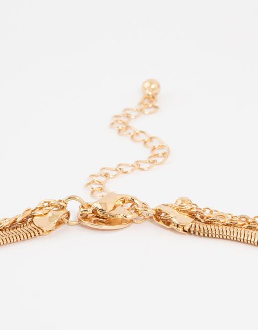 Lovisa - Collier multi-rangs variés à pendentif croix - Doré, 3 de 3