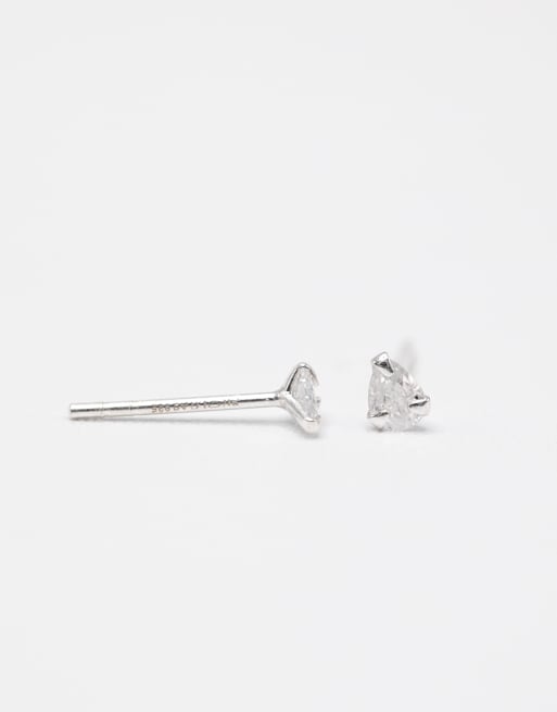 Lovisa - Confezione da 3 paia di orecchini a bottone in argento sterling con zirconia cubica, 3 di 3