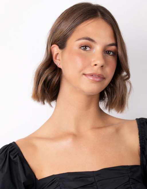 Lovisa - Confezione di orecchini misti in argento sterling placcato color oro con zirconia cubica