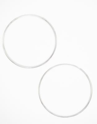 Lovisa - Creolen aus Sterlingsilber in Silberoptik, 50 mm