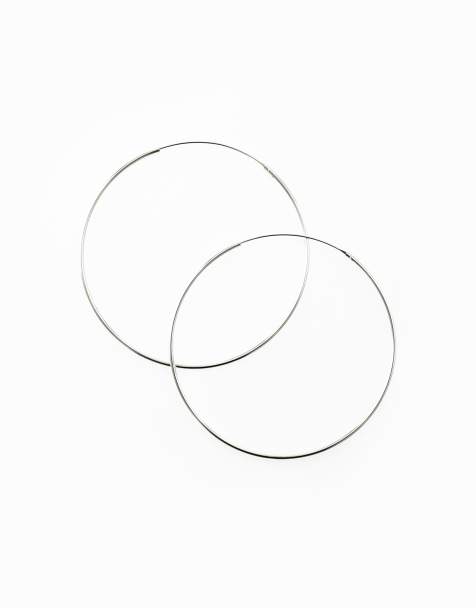 Lovisa - Créoles 60 mm en argent massif - Argenté - view 1