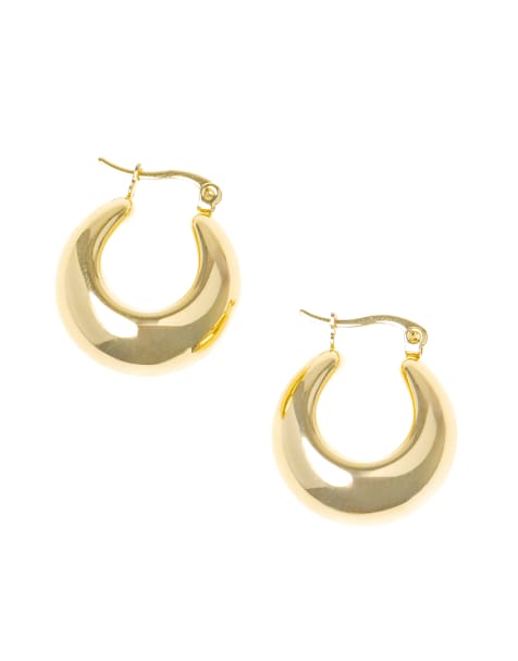 Lovisa - Créoles bombées en acier inoxydable étanche plaqué or - Doré - view 1