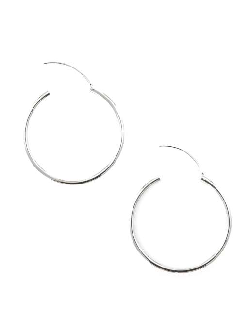 Lovisa - Créoles épaisses 40 mm en argent massif , 2 de 3