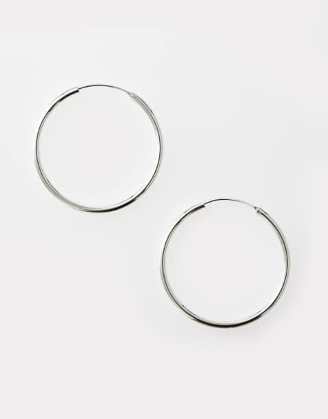Lovisa - Dikke oorringen van 40 mm van sterling zilver in zilver - view 1