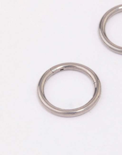 Lovisa – Feine Titan-Creolen in Silber (8 mm), 2 von 4