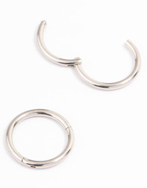 Lovisa – Filigrane Ohrringe aus Chirurgenstahl in Silberoptik, 6 mm, 2 von 3