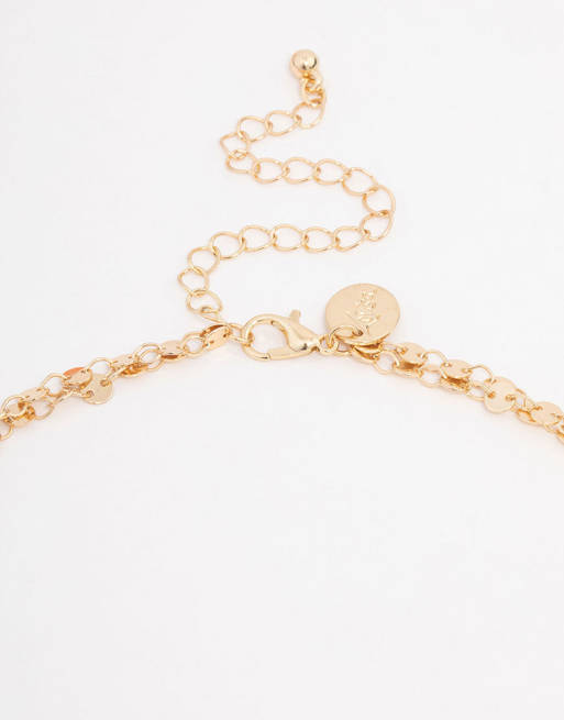 Lovisa Gold plated round link layered y-necklace in gold, 3 of 3