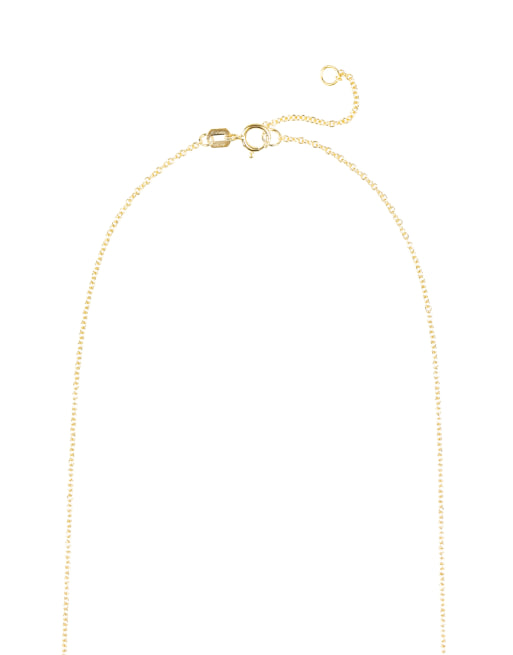 Lovisa Gold plated sterling silver cubic zirconia heart necklace in gold , 3 of 3
