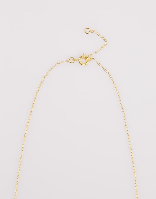 Lovisa Gold plated sterling silver marquise flower cubic zirconia necklace in gold , 3 of 3