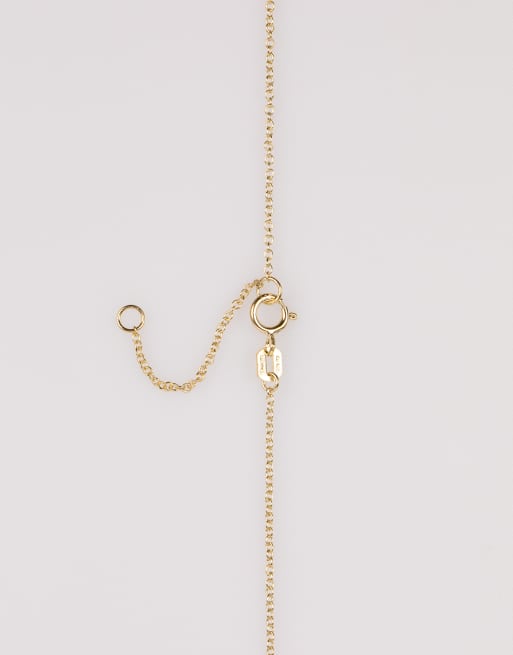 Lovisa Gold plated sterling silver pave cubic zirconia heart necklace in gold , 3 of 3