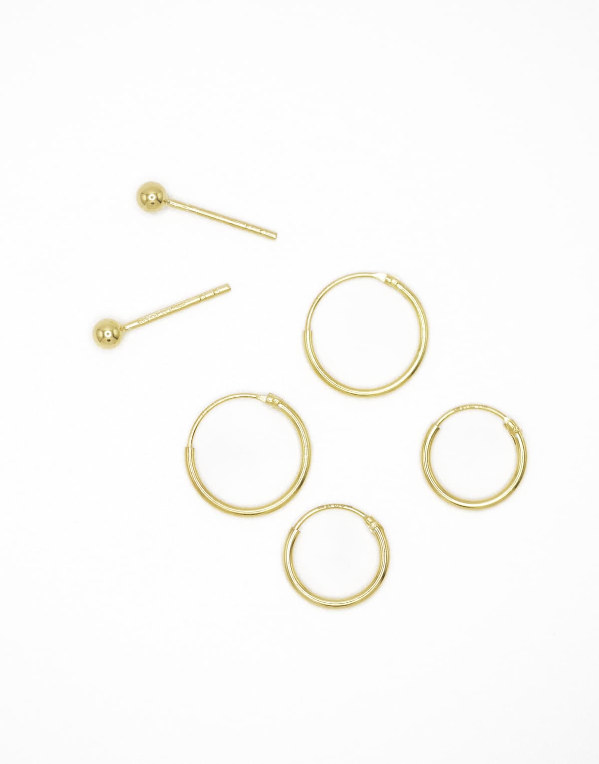 Lovisa Gold plated sterling silver stud & hoop pack earring in gold