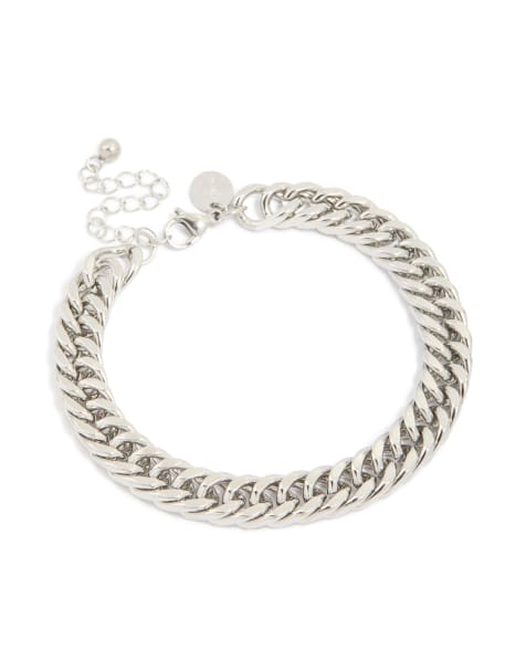 Lovisa – Großes Miami-Cuban-Link-Armband für Herren aus wasserfestem Edelstahl in Silber - view 1