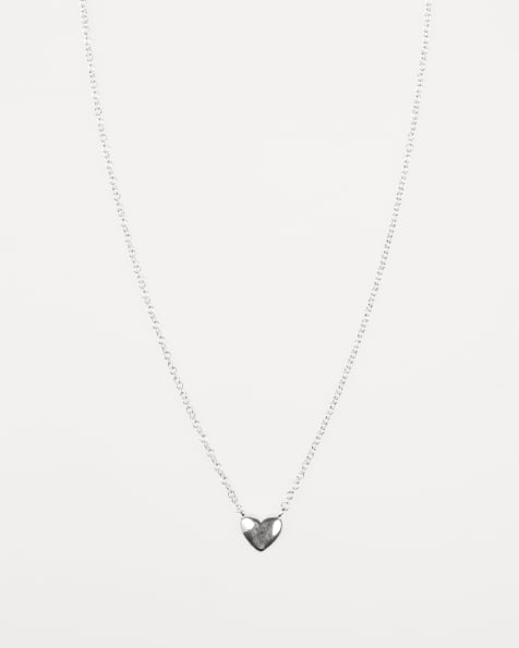 Lovisa - Ketting van sterling zilver met klein bol harthangertje in zilver - view 1